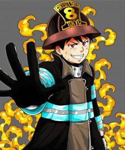 Fire Force Anime Character Diamond Paintings