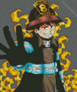 Fire Force Anime Character Diamond Paintings