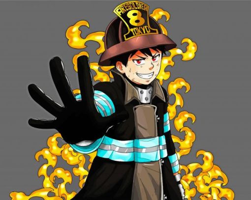 Fire Force Anime Character Diamond Paintings