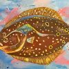 Flounder Fish Art Diamond Paintings