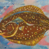 Flounder Fish Art Diamond Paintings