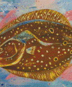 Flounder Fish Art Diamond Paintings