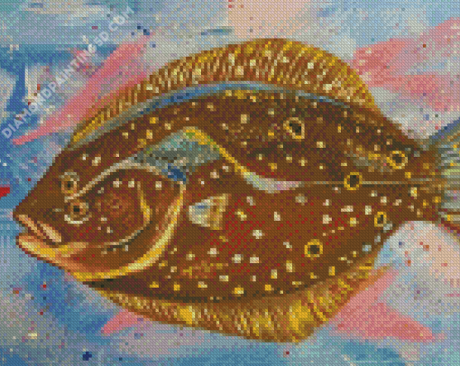 Flounder Fish Art Diamond Paintings