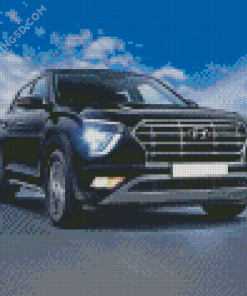 Hyundai Creta Car Diamond Paintings