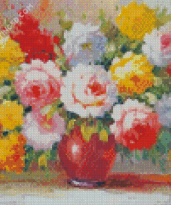 Impressionist Vase Flowers Diamond Paintings