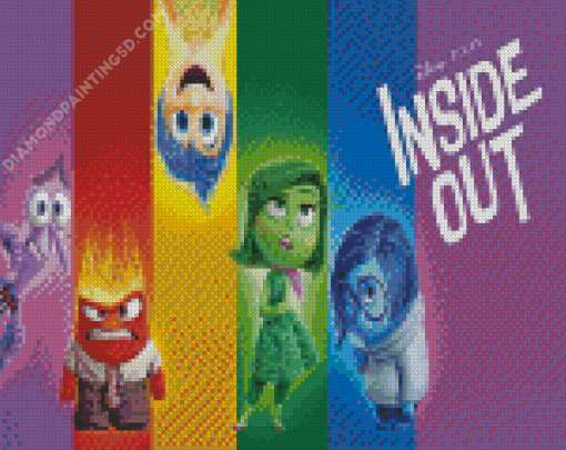 Inside Out Disney Movie Diamond Paintings