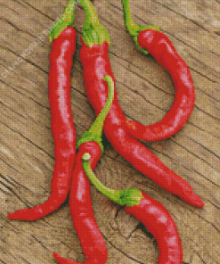 Long Hot Peppers Diamond Paintings