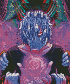 Neon Tomura Shigaraki Diamond Paintings