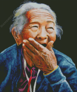 Old Laughing Lady Diamond Paintings