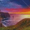 Sunset Irish Scenery Diamond Paintings