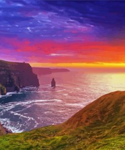 Sunset Irish Scenery Diamond Paintings