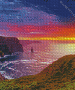 Sunset Irish Scenery Diamond Paintings