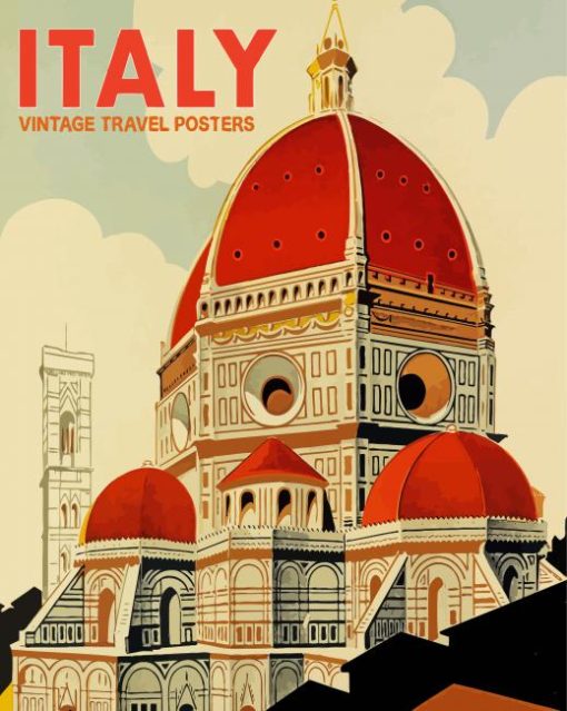 Vintage Old Italy Poster Diamond Paintings