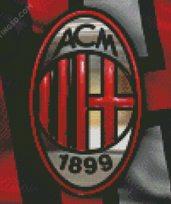 Ac Milan Football Club Logo Diamond Paintings