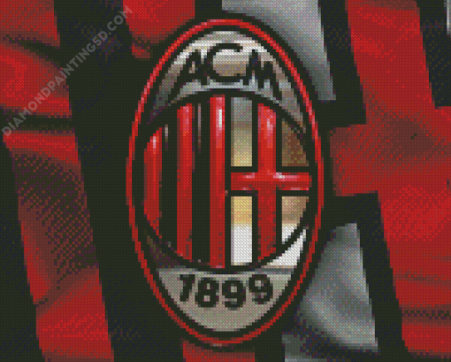 Ac Milan Football Club Logo Diamond Paintings