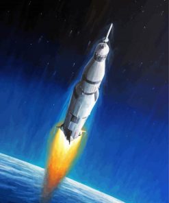 Apollo 11 Rocket Diamond Paintings