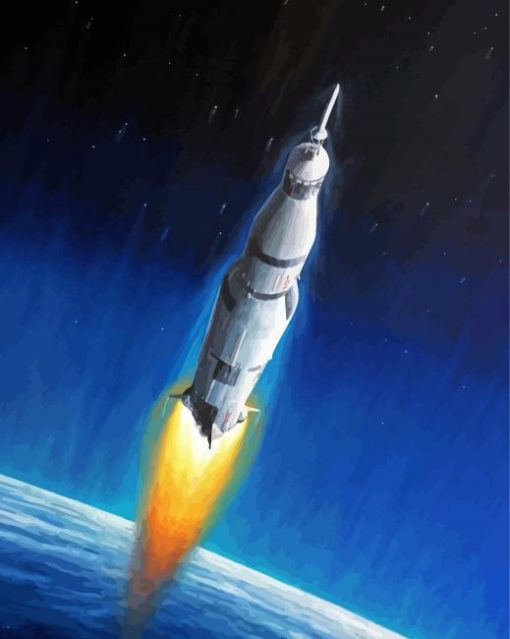 Apollo 11 Rocket Diamond Paintings