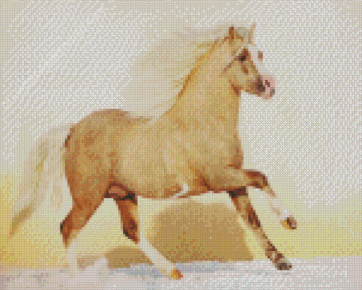 Beige Welsh Pony Diamond Paintings