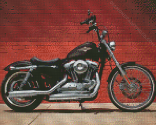 Black Harley 72 Diamond Paintings