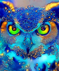 Blue Magic Owl Diamond Paintings