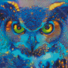 Blue Magic Owl Diamond Paintings