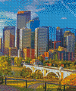 Calgary Alberta Downtown Diamond Paintings