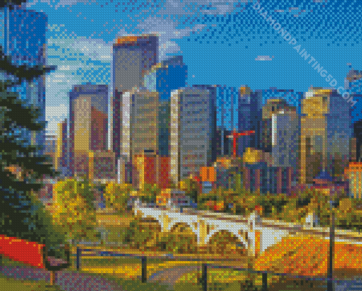 Calgary Alberta Downtown Diamond Paintings