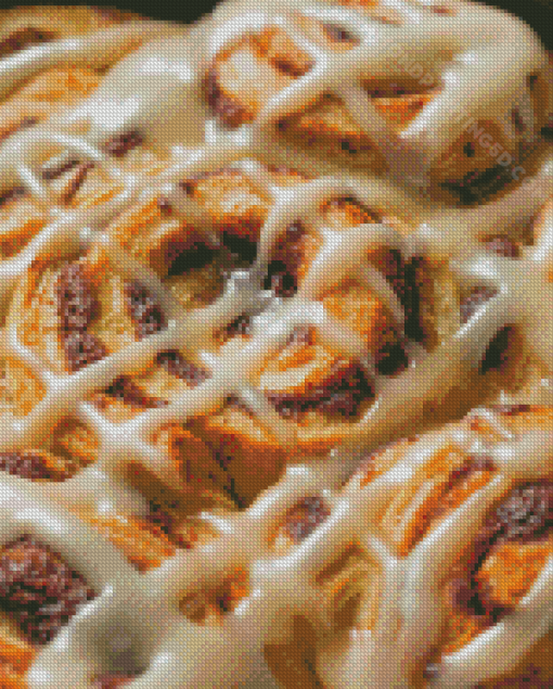 Close Up Homemade Cinnamon Rolls Diamond Paintings