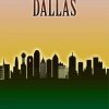 Dallas Skyline Poster Diamond Paintings