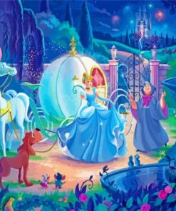 Disney Cinderella Coach Carriage Diamond Paintings