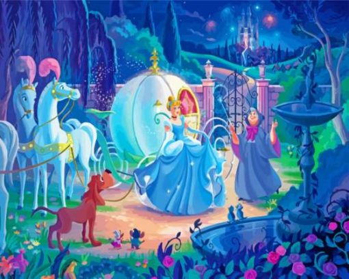 Disney Cinderella Coach Carriage Diamond Paintings