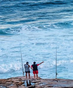 Friends Fishing Time Diamond Paintings