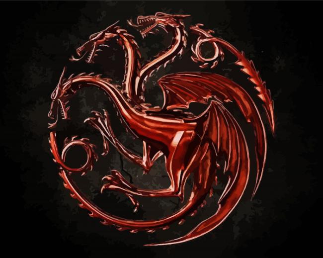 House Targaryen Logo Diamond Paintings