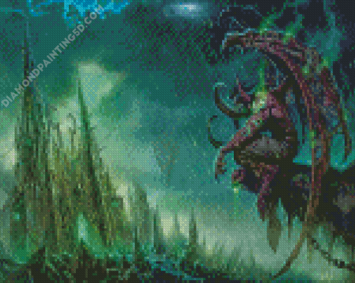 Illidan Stormrage Warcraft Series Character Diamond Paintings