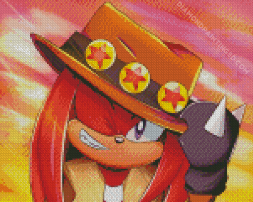 Knuckles The Echidna Sonic Hedgehog Diamond Paintings