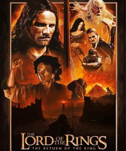 Lord Of The Rings Fellowship Film Poster Diamond Paintings