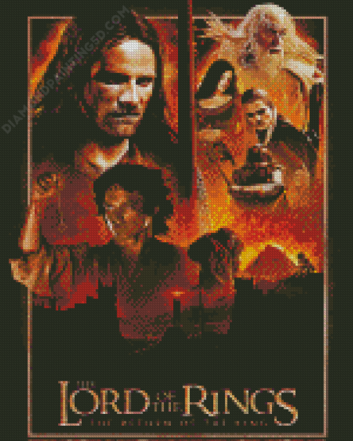 Lord Of The Rings Fellowship Film Poster Diamond Paintings