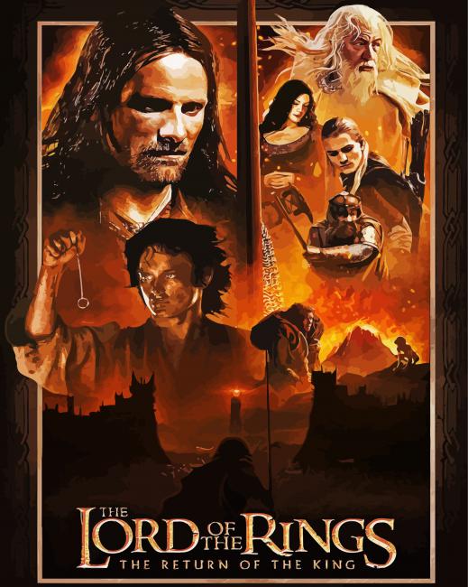 Lord Of The Rings Fellowship Film Poster Diamond Paintings