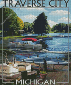 Michigan Traverse City Poster Diamond Paintings