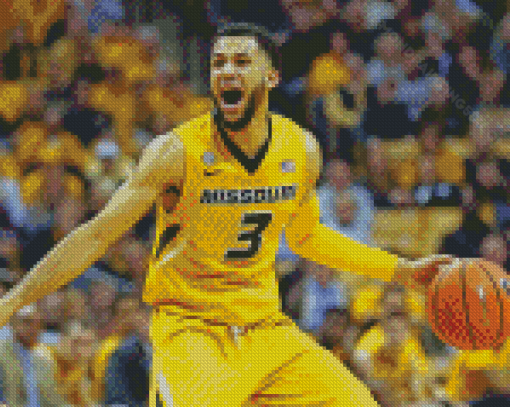 Missouri Tigers Basketballer Screaming Diamond Paintings