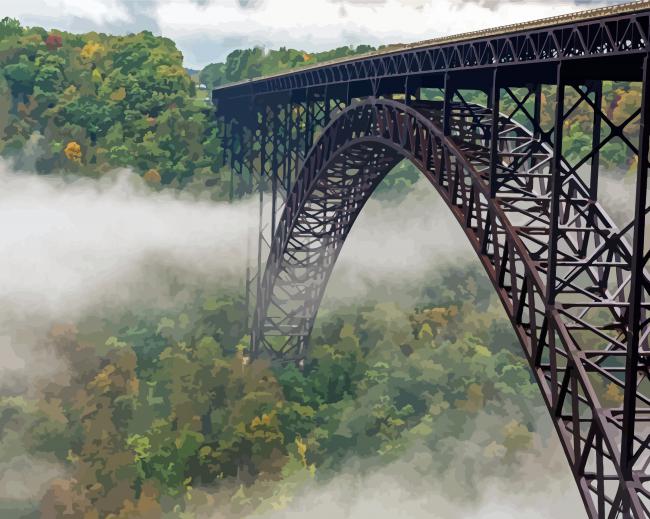 New River Gorge Bridge Diamond Paintings