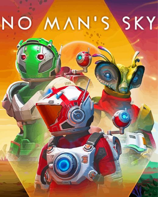 No Mans Sky Game Poster Diamond Paintings