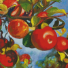 Red Apples Tree Diamond Paintings