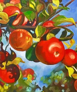 Red Apples Tree Diamond Paintings