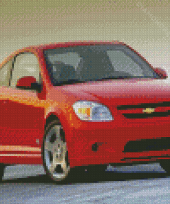 Red Chevrolet Cobalt Car Diamond Paintings