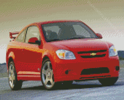 Red Chevrolet Cobalt Car Diamond Paintings