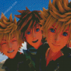 Roxas And His Friends Diamond Paintings