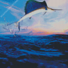 Sailfish With Sunset Diamond Paintings