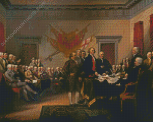 Signing of The Declaration of Independence Diamond Paintings