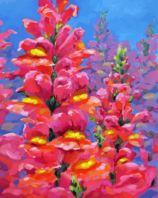 Snapdragons Plant Art Diamond Paintings